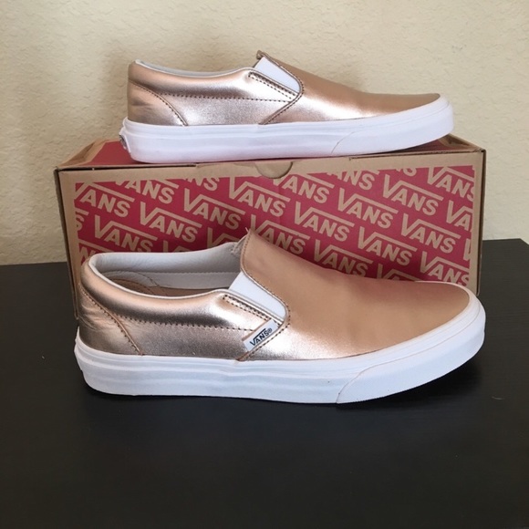 vans metallic rose